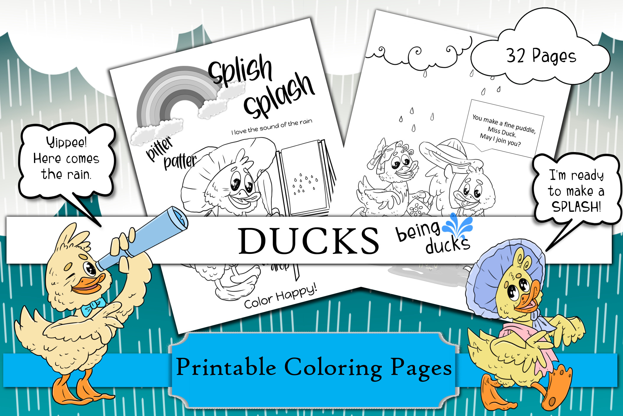 duck coloring book